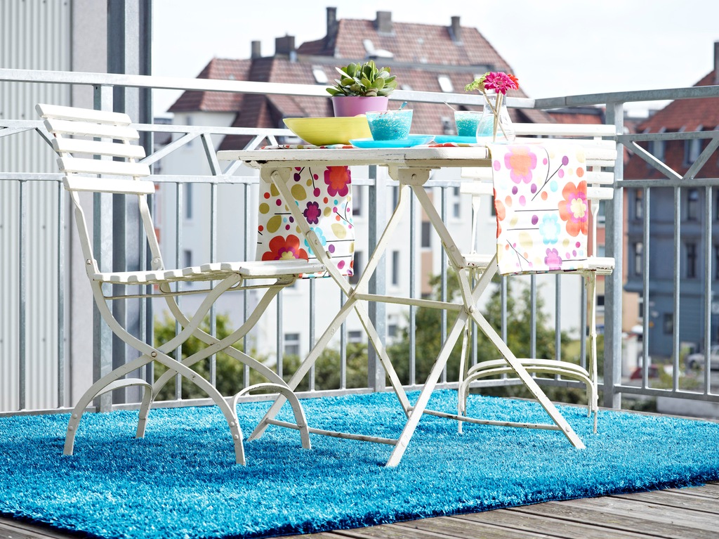 Bild von Andiamo Kunstrasen "Trendy", rechteckig, 25 mm Höhe, Rasenteppich, moderne Optik, mit Drainagelöchern, strapazierfähig