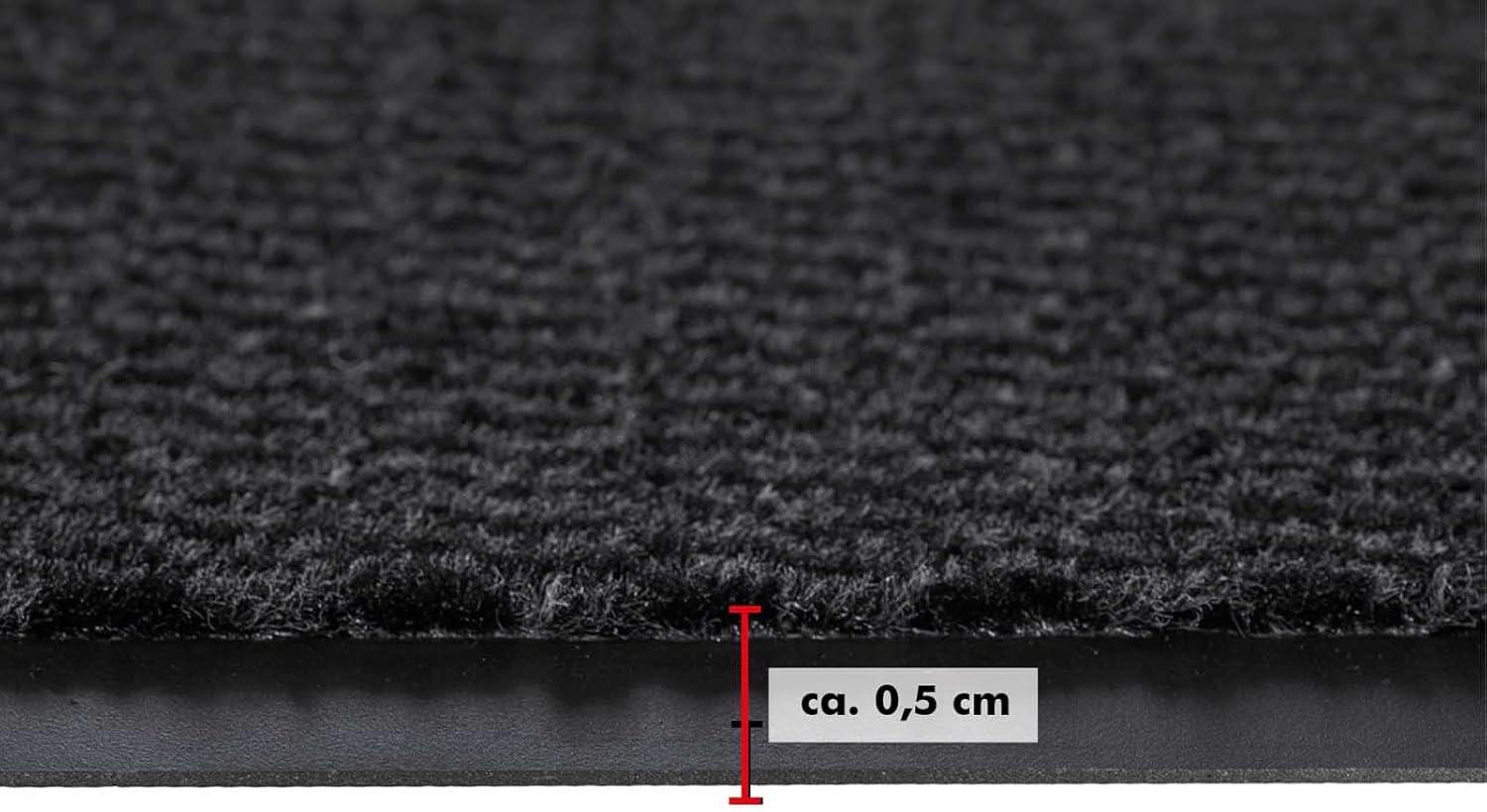 Bild von andiamo Schmutzfangmatte Easy Teppichläufer für den Hauseingang - Einsetzbar im Flur als Türmatte oder Läufer Anthrazit 90 x 500 cm
