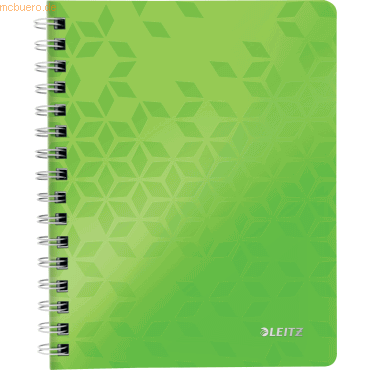 Bild von LEITZ Notizblock Collegeblock Wow A5 PP liniert holzfrei 80 Blatt grün