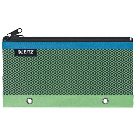Bild von Leitz Urban Chic Federmäppchen mit 2 Fächern, Integrierte Ösen, Grün, 60130050, 205 x 115 mm