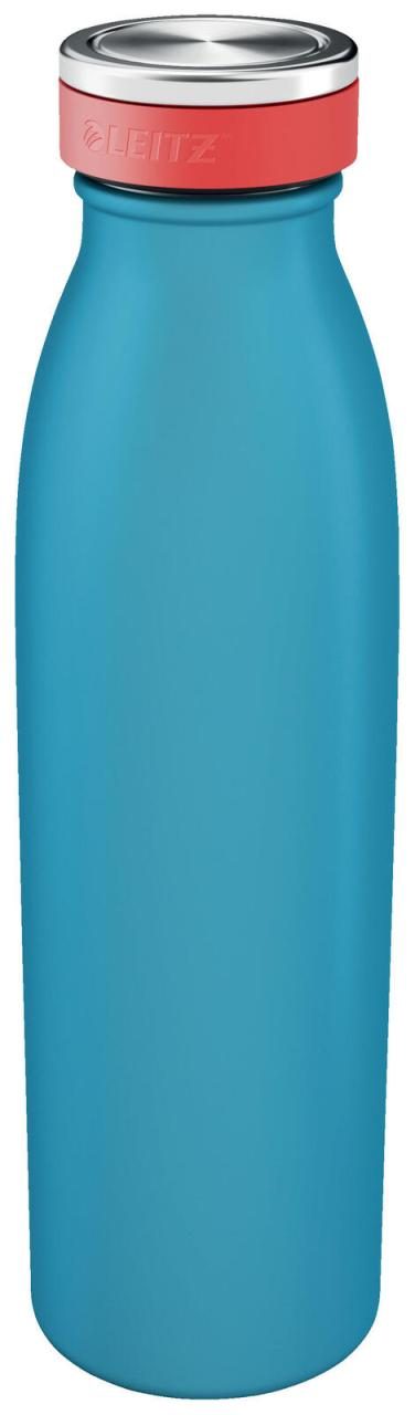Bild von Leitz Trinkflasche, Wärmeisolierung für Warm- und Kalt-Getränke, Wiederverwendbar, Edelstahl, Sanftes Blau, Cosy-Serie, 90160061