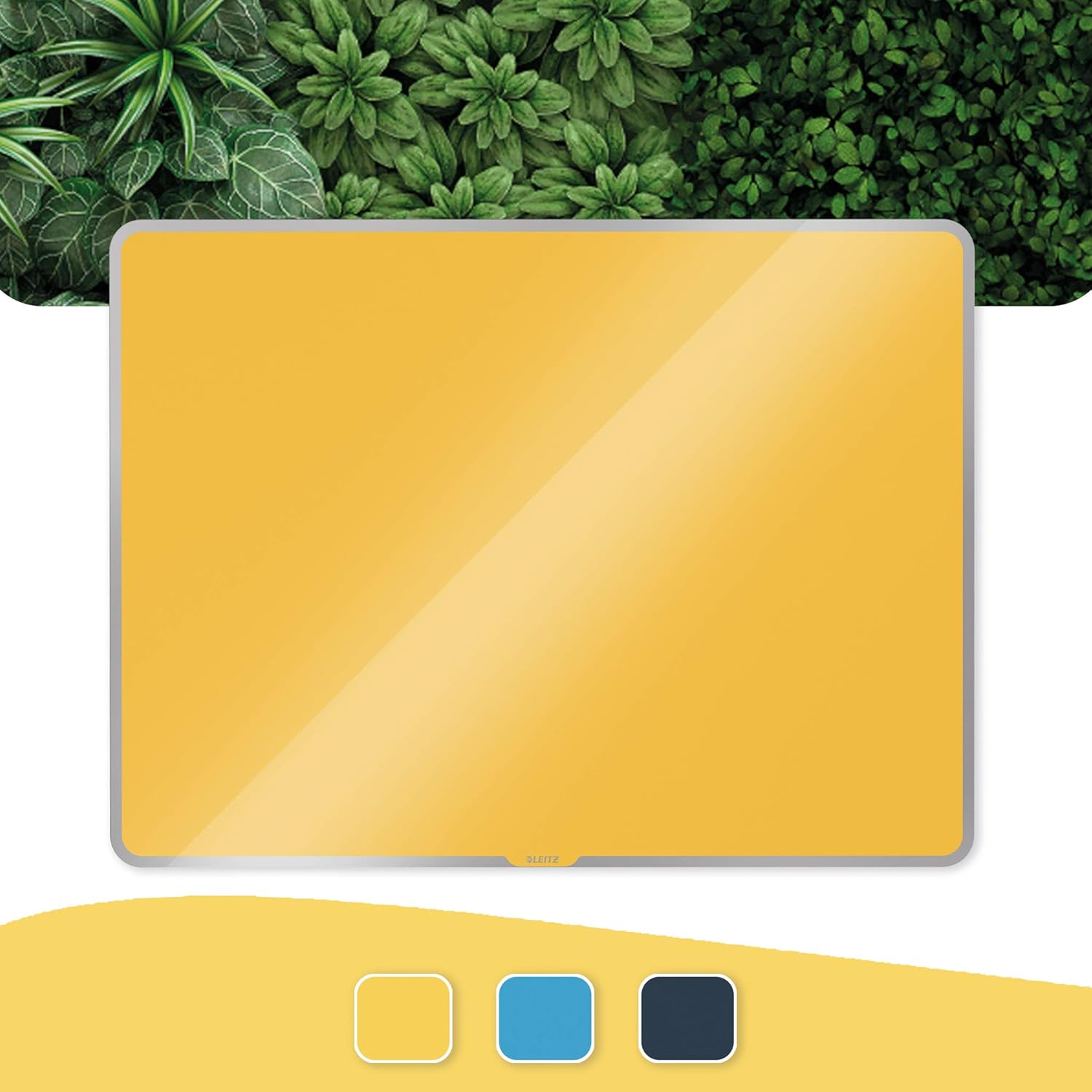 Bild von Leitz magnetisches Whiteboard aus Glas, 600 x 400, Samtgrau, Cosy-Serie, 70420089
