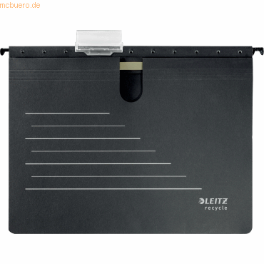 Bild von LEITZ Hefter Hängehefter Alpha Recycle A4 kfm. Heftung Karton schwarz