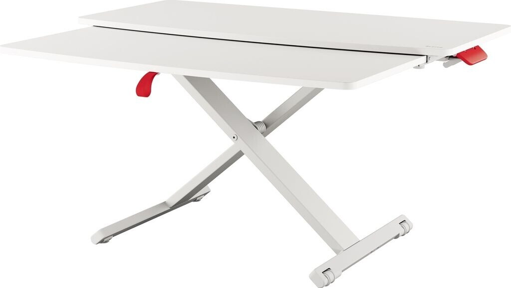Bild von LEITZ Sitz-Steh Workstation Ergo Cosy, ausziehbar, hellgrau ausziehbare Tastatur- & Mausablage, pneumatisch unterstützte - 1 Stück (6532-00-85)
