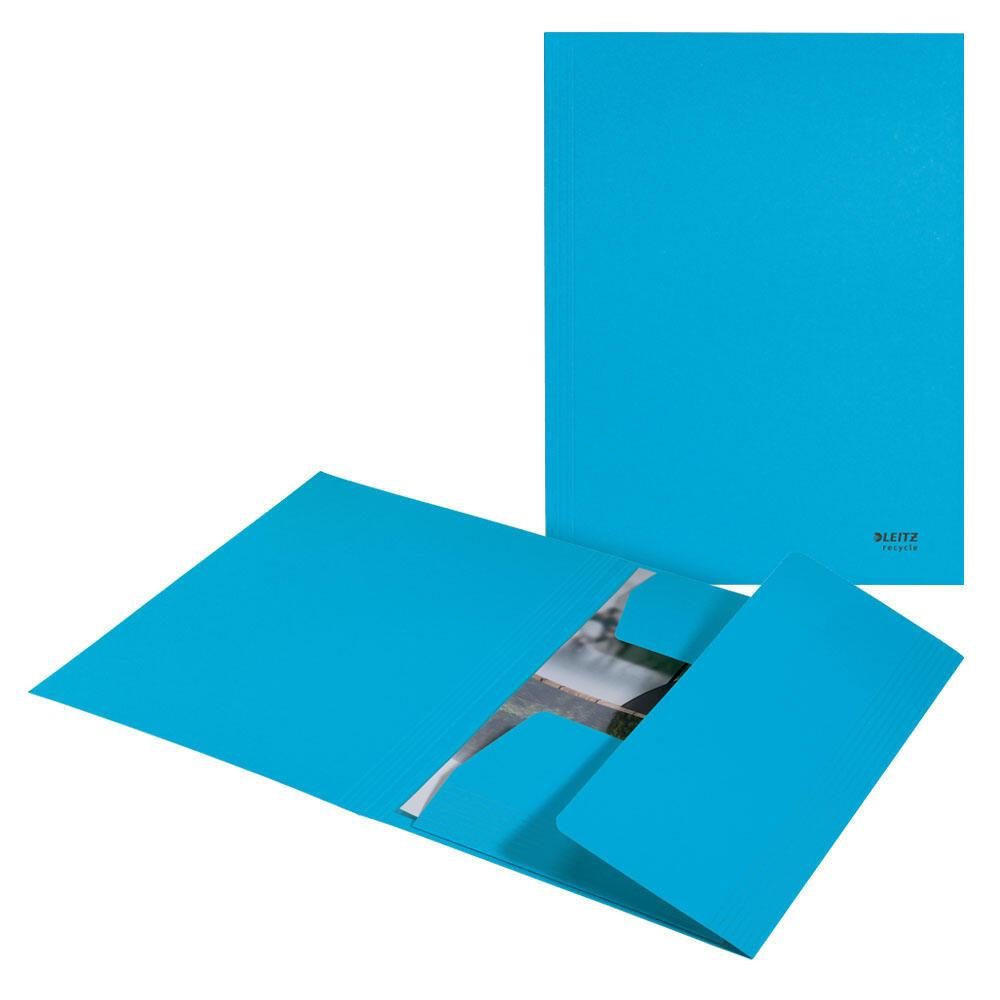 Bild von Leitz Recycle Dreiflügelmappe 3906 DIN A4 Klimaneutral Blau 100% Recycelter Karton