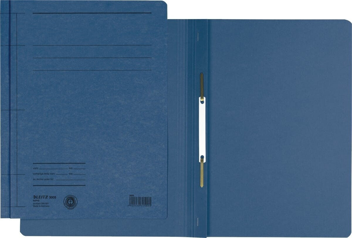 Bild von LEITZ Hefter LEITZ Schnellhefter Rapid, DIN A5 hoch, Manilakarton, blau