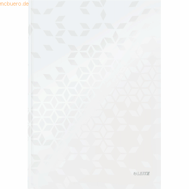 Bild von 6 x Leitz Notizbuch Wow A4 liniert perlweiß