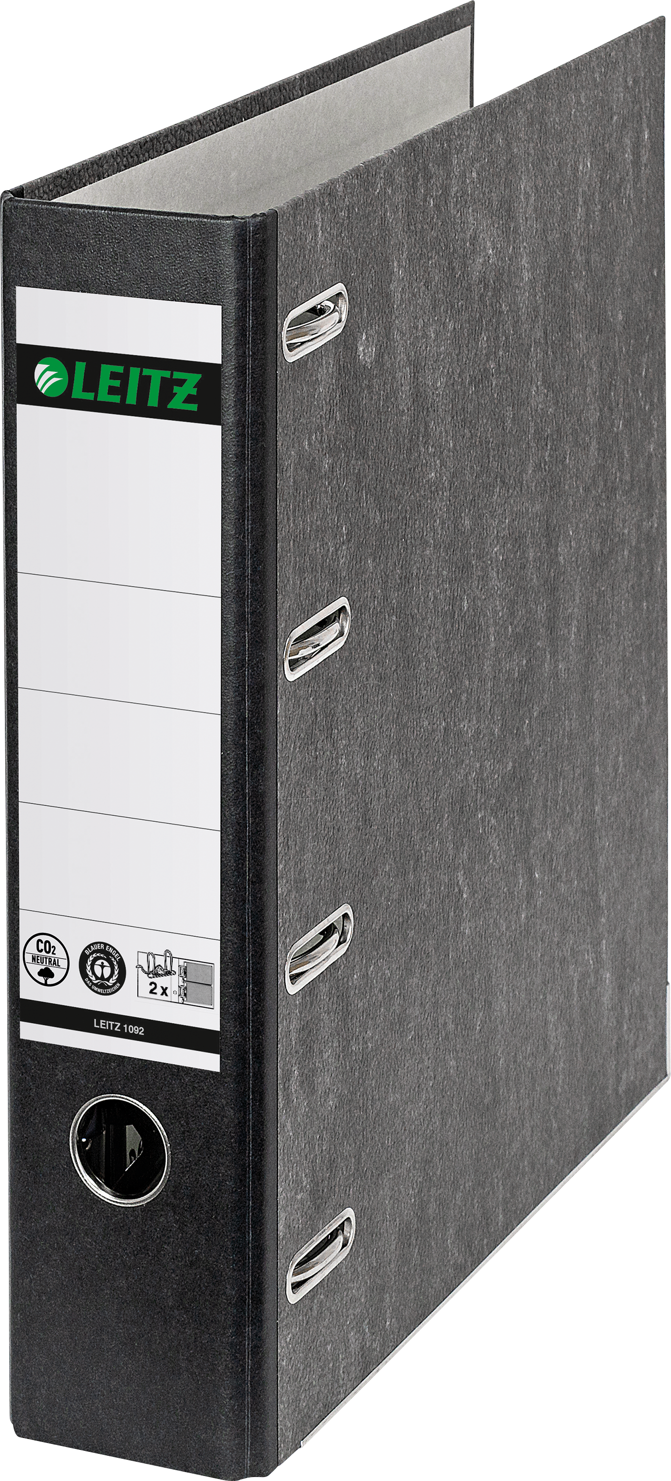 Bild von LEITZ 10920000 - Doppelordner A4, 2x A5 quer, schwarz