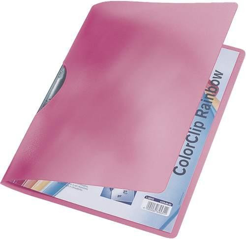 Bild von LEITZ Konzepthalter 6x Leitz 41760025 Klemmmappe ColorClip Rainbow, A4, PP, rot