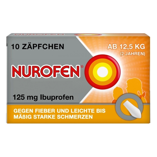 Bild von Nurofen Junior 125 mg Zäpfchen – Reckitt Benckiser
