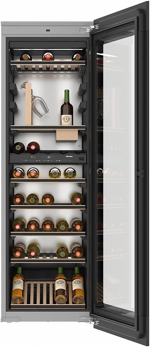 Bild von Miele Einbauweinschrank KWT 6722 iGS (obsidianschwarz) 3 Jahre Premiumshop Garantie
