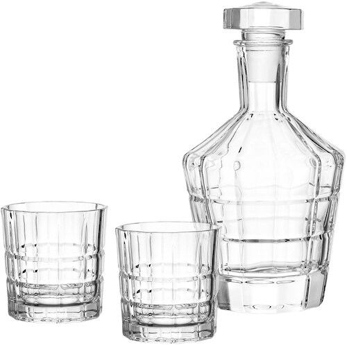 Bild von LEONARDO Gläser-Set »SPIRITII«, (Set, 3 tlg.), 3-teilig (1 Karaffe, 2 Gläser), Reliefoptik