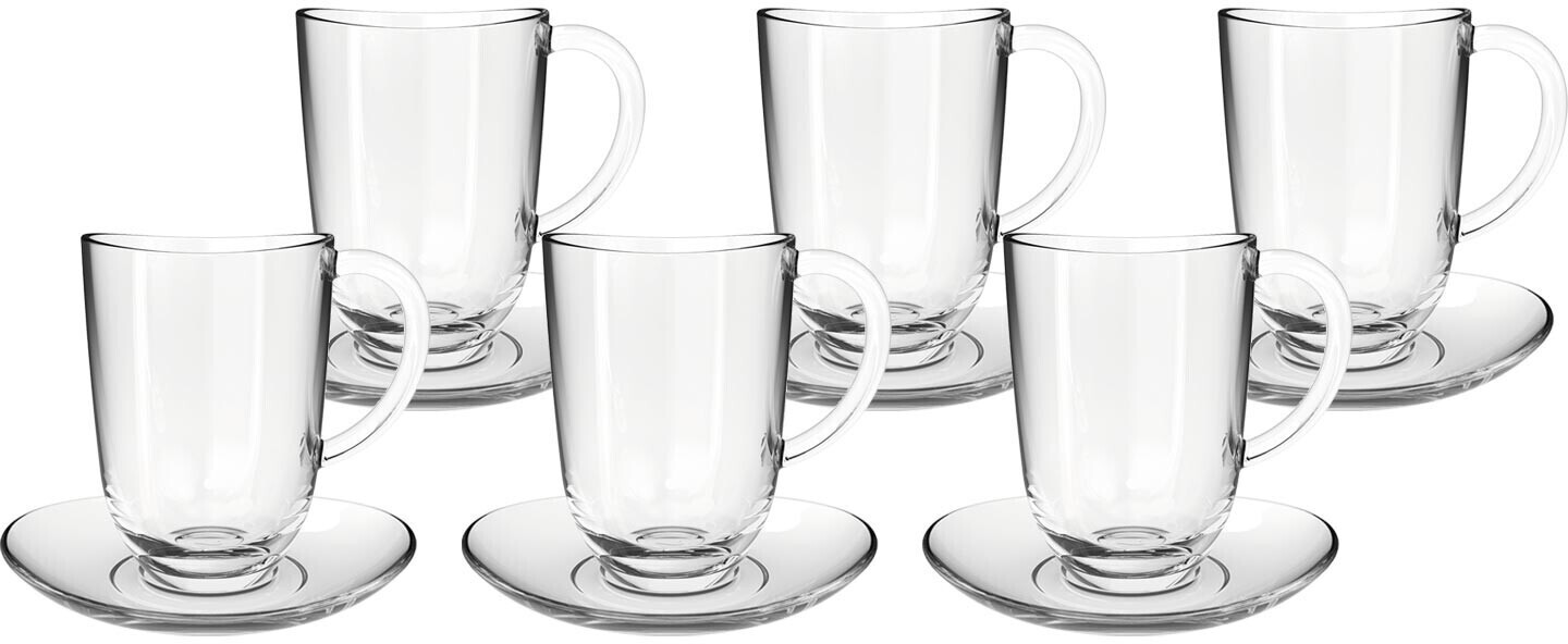 Bild von LEONARDO Latte-Macchiato-Tasse »NAPOLI«, (Set, 12 tlg., 6 Latte Macchiatotassen-6 Untertassen), 380 ml, 12-teilig