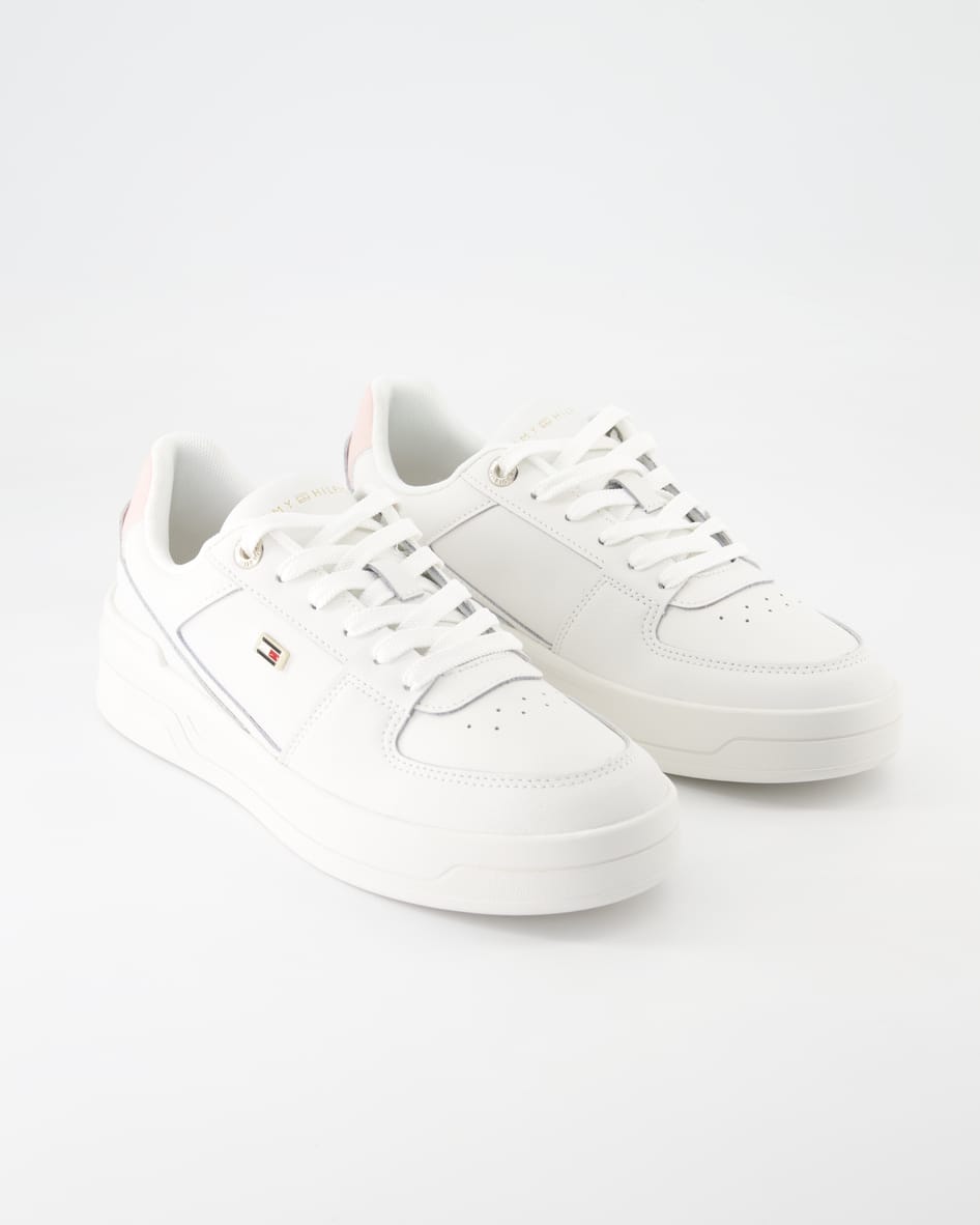 Bild von Tommy Hilfiger Schuhe - Flag Basket Leder (Weiß, Gr. 40)