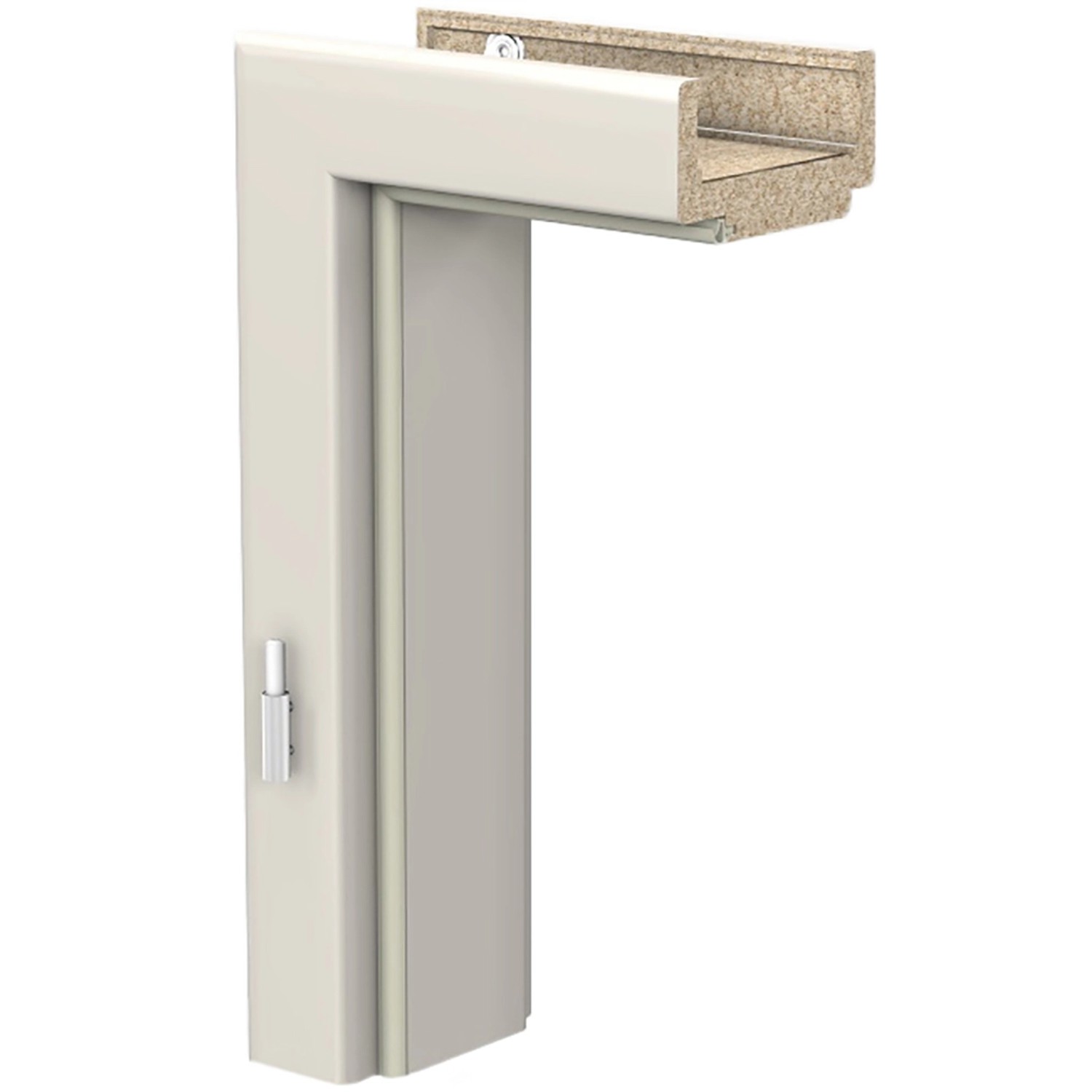 Bild von Zarge CPL Weiß Seidenmatt (GL223) 86 cm x 198,5 cm x 24 cm Anschlag R