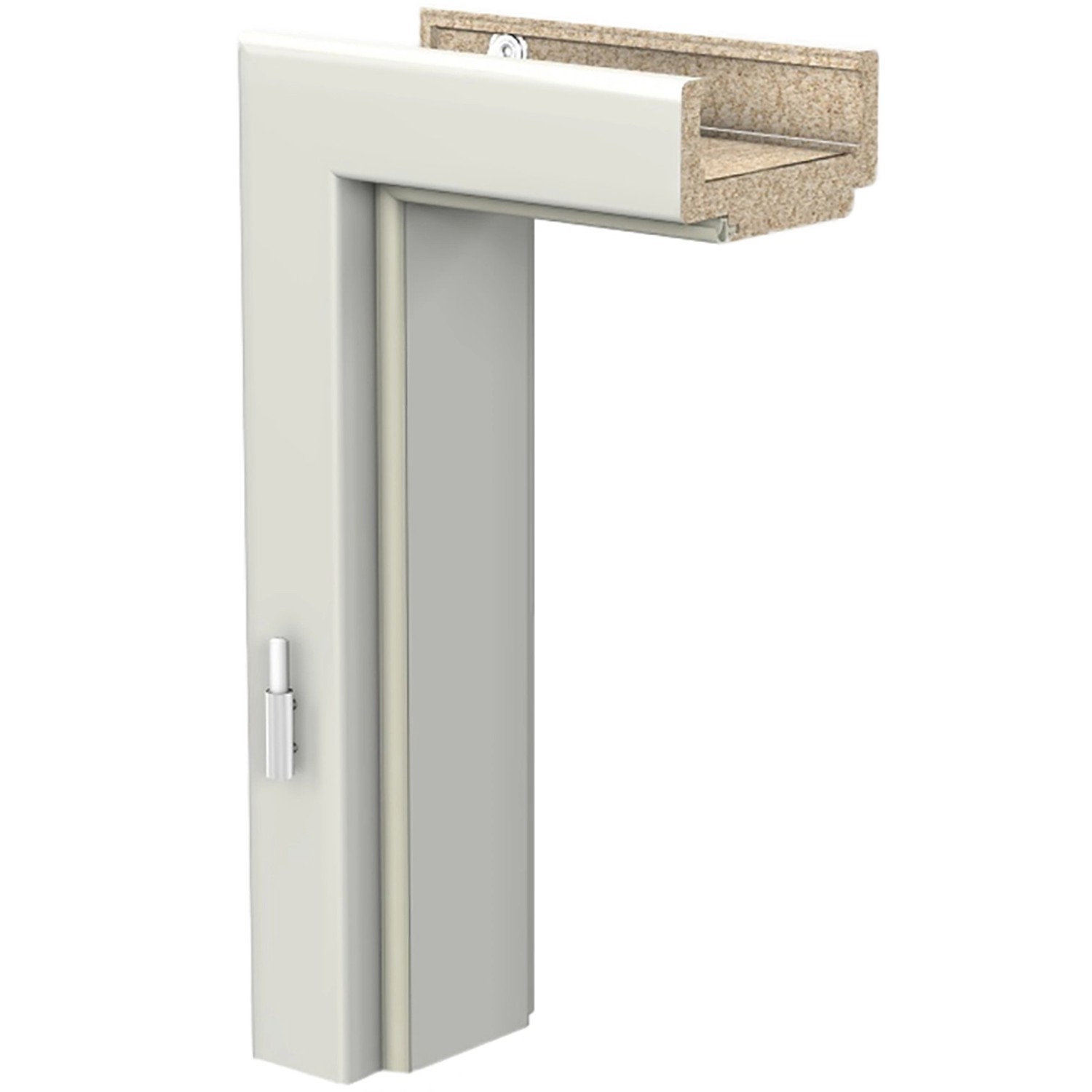 Bild von Zarge CPL Arctic Weiß (GL222) 86 cm x 198,5 cm x 20,5 cm Anschlag R