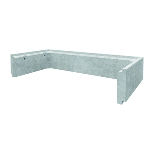 Bild von ACO Betonaufsatz Grau für Betonlichtschacht, 1520x200 mm, 600 mm