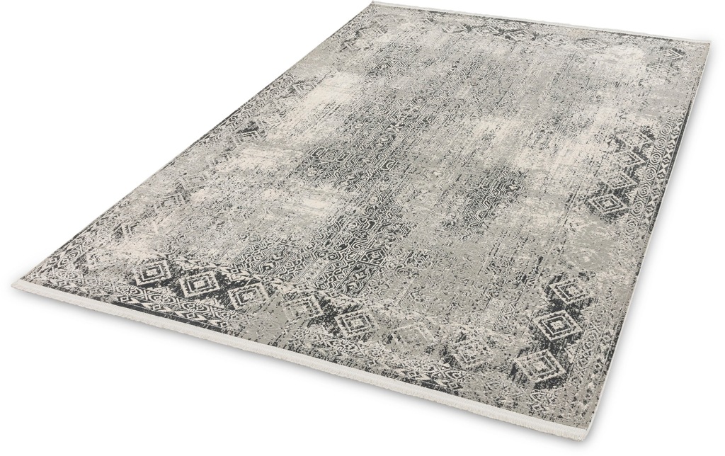 Bild von ASTRA Hochwertiger Teppich Wohnzimmer, Schlafzimmer - Kurzflor Teppich innen - Elegantes Flachgewebe weich - Mordernes Design - Teppich Grau 240 x 290 cm