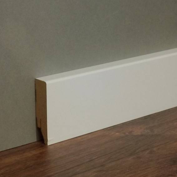 Bild von Sockelleiste / Fußleiste / Bodenleiste Cremona-8 (71575) | 19 x 70 x 2500 mm | Weiß