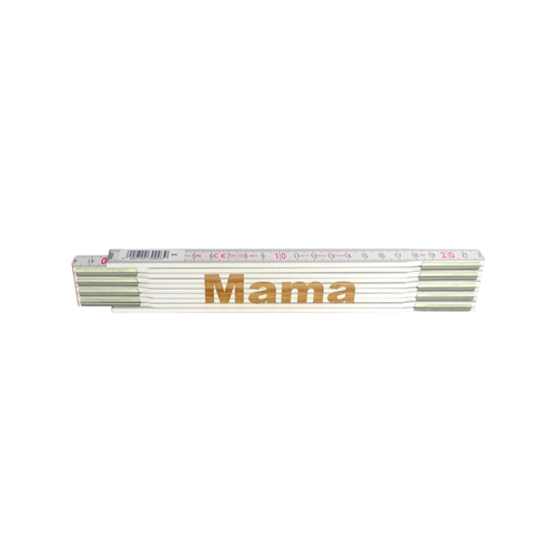 Bild von Stabila Zollstock mit Lasergravur Mama 2 m – Eine perfekte Mischung aus Funktionalität und persönlichem Touch