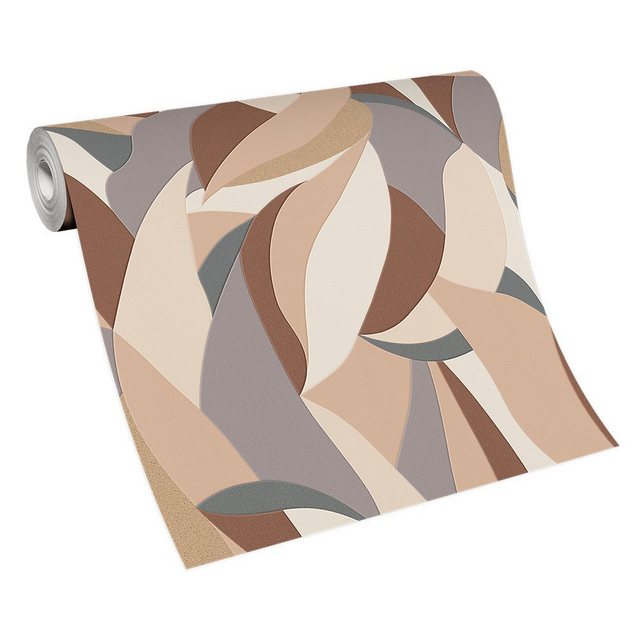 Bild von Erismann Tapete | Kollektion Elle 3 | 10331-02 | Vliestapete | Muster/Motive | 0.53 x 10.05 m | Beige | Wohnzimmer | Flur | Büro | Küche | Wohnräume