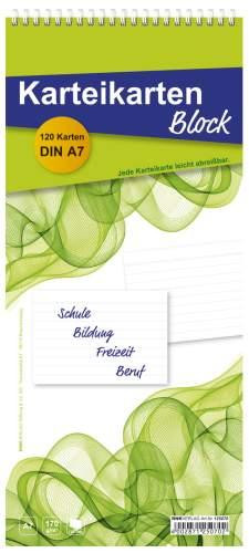 Bild von Rnk, Karteikarten, Verlag Karteikartenblock, DIN A7 Karten, liniert, weiá (170 g/m², 120 x)