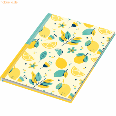 Bild von Rnk, Heft + Block, Verlag Notizbuch "Fresh Lemons", DIN A5, kariert (A5, Kariert, Harter Einband)