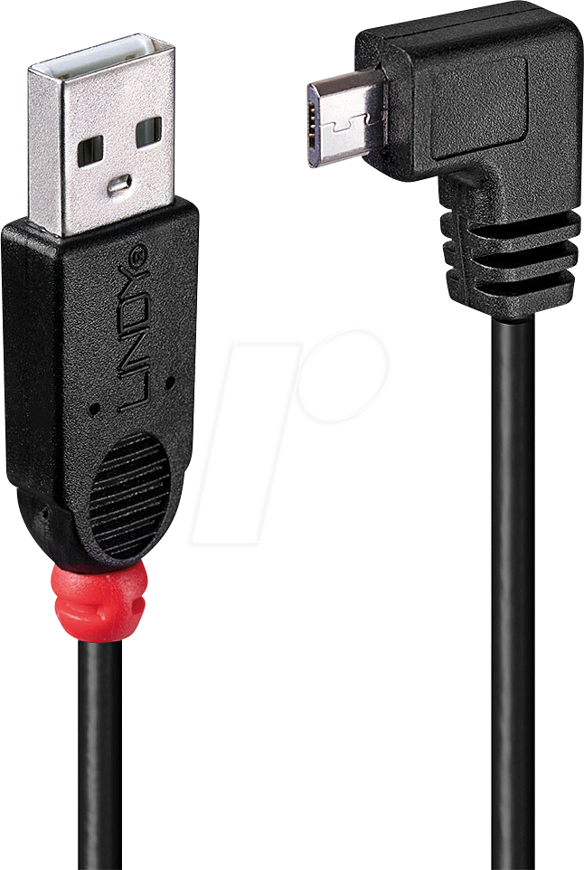 Bild von Lindy LINDY USB-Kabel USB 2.0 USB-A Stecker, USB-Micro-B Stecker 2.00 m Schw USB-Kabel, (200.00 cm)