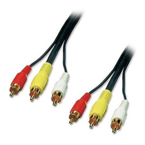 Bild von Lindy Video Cable 3xRCA-3xRCA M-M (10 m)