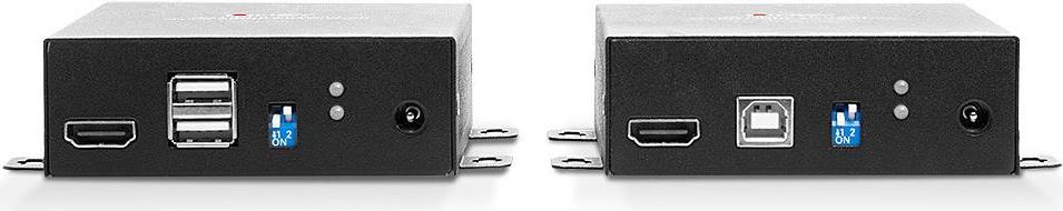 Bild von Lindy 300m Fibre Optic HDMI 18G & USB KVM Extender - Sender und Empfänger - KVM-/USB-Extender - USB - bis zu 300 m - 850 nm (39392)