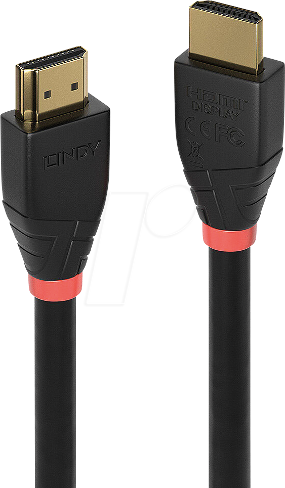 Bild von 7.50m Lindy HDMI Anschlusskabel aktiv Stecker auf Stecker Schwarz aktiv