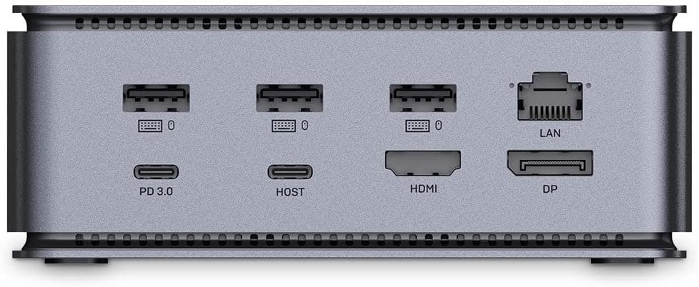 Bild von LINDY 43372 DST-Pro USB4, USB C Laptop Docking Station, 15in1, Dual Display, 8k@30Hz oder 2X 4K@60Hz, 4K@120Hz, HDMI 2.1, DP 1.4, MST, 10Gbit/s, USB 3.2 Gen.2, Ethernet, Thunderbolt 3/4, PD 100 Watt