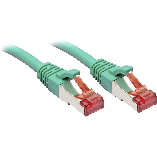 Bild von Lindy LINDY 47753 RJ45 Netzwerkkabel, Patchkabel CAT 6 S/FTP 10.00 m Grün mi Netzkabel, (1000.00 cm)