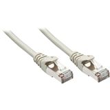 Bild von LINDY 48341 RJ45 Netzwerkkabel, Patchkabel CAT 5e F/UTP 0.50m Grau mit Rastnasenschutz
