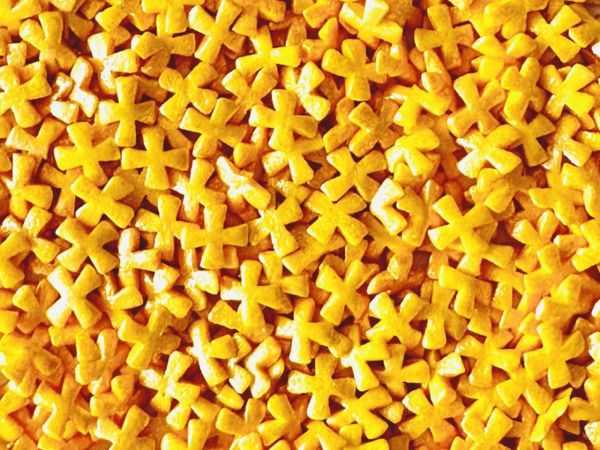 Bild von Essbare goldene Kreuze 8mm 40g
