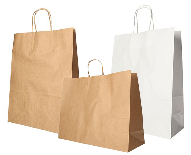 Bild von PAPSTAR Papier-Tragetasche, 410 x 350 x 140 mm, braun aus Kraftpapier, 80 g/qm, Tragkraft: 8,5 kg, mit Tragekordel - 1 Stück (88416)