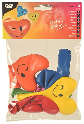 Bild von PAPSTAR Luftballons , Blinky Heart, , farbig sortiert