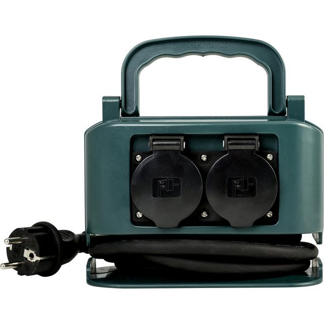 Bild von HEITRONIC Gartensteckdose Heitronic 35472 Verteilerbox Grün, 35472 (DELHI)