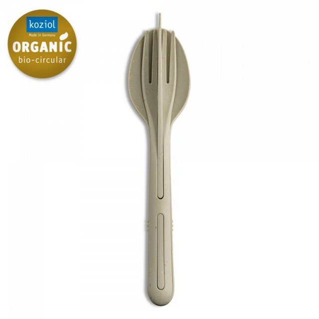 Bild von KOZIOL Einwegbesteck-Set 3-teilig Klikk nature desert sand, ORGANIC BIO-CIRCULAR