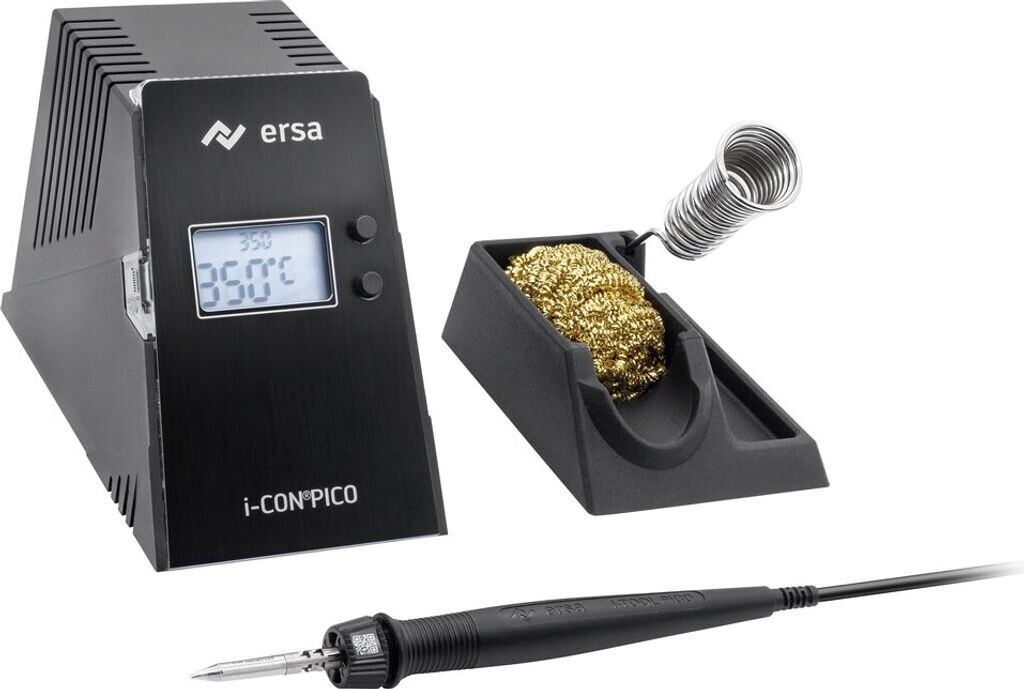 Bild von ERSA i-CON PICO MK2 Lötstation 80 Watt 150-450°C digitale Lötstation mit federleichtem und ergonomischem i-TOOL PICO MK2 Lötkolben mit TIP`N TURN Wechsel + 1,6 mm Lötspitze mit Auto-Standby