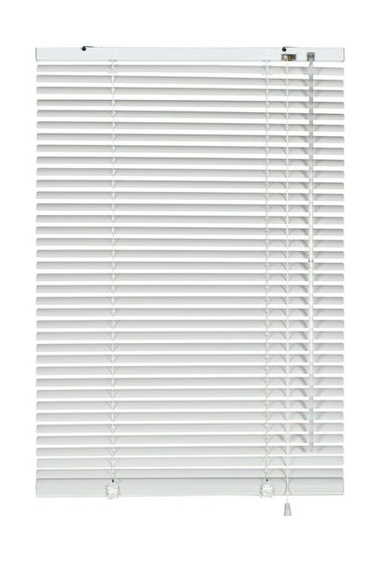 Bild von GARDINIA Alu-Jalousie, Sichtschutz, Lichtschutz, Blendschutz, Wand- und Deckenmontage, Aluminium-Jalousie, Weiß, 100 x 130 cm (BxH)