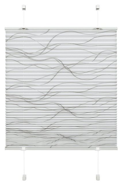 Bild von GARDINIA Plissee Gardinia EASYFIX Plissee Katy Wave weiß 90 x 130, Lichtschutz, standard