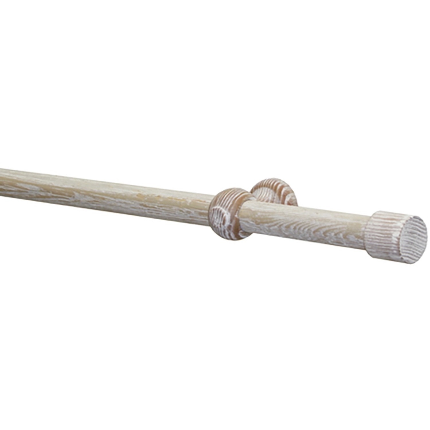 Bild von Gardinia  Gardinenstangen-Set Shorty Ø 2,5 cm Eiche Castell Gekälkt 240 cm FSC®