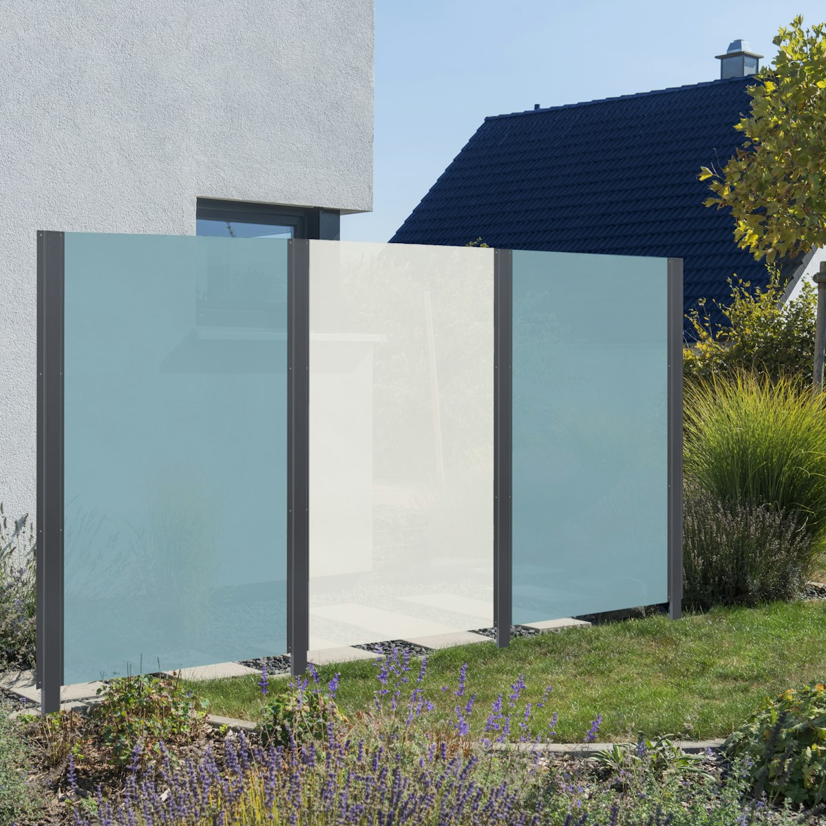 Bild von BM Systemglas Typ 219 Glas Siebdruck vollflächig satiniert, 120 x 180