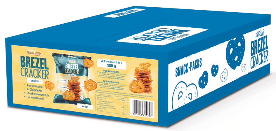 Bild von HELLMA Brezel Cracker, im Portionsbeutel à 35 g