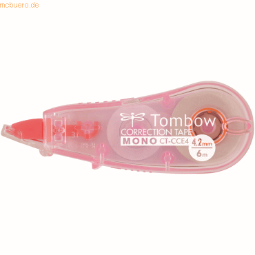 Bild von 6 x Tombow Korrekturroller Mono CCE 4,2mmx6m transparent pink
