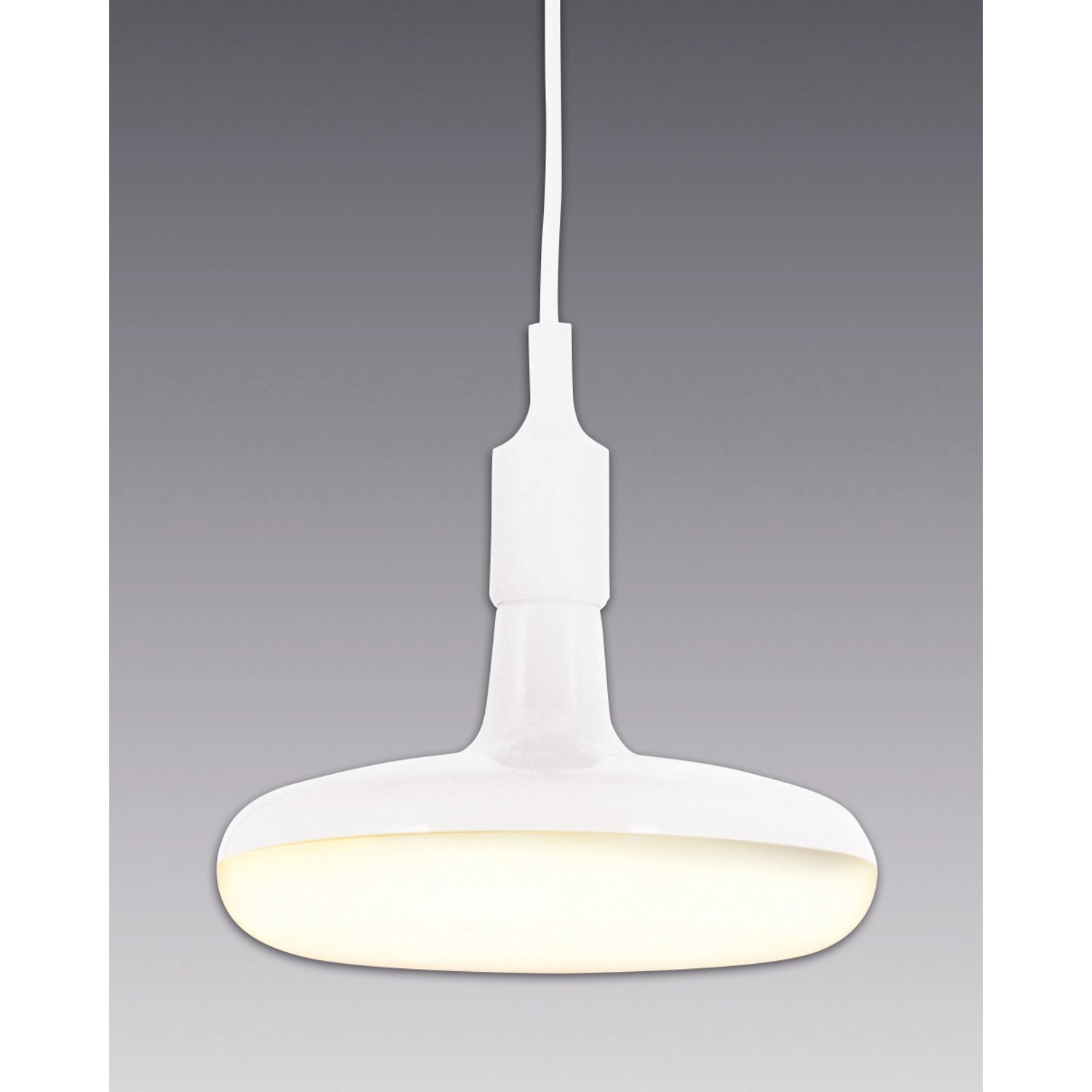 Bild von näve LED Pendelleuchte, LED-Leuchtmittel fest verbaut, Warmweiß, Hängelampe Pendelleuchte Wohnzimmerlampe rund Küchenlampe weiß LED H