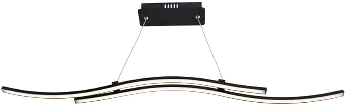 Bild von näve LED Pendelleuchte, Pendelleuchte Wohnzimmerleuchte LED Esszimmerlampe Metall Schwarz L 96