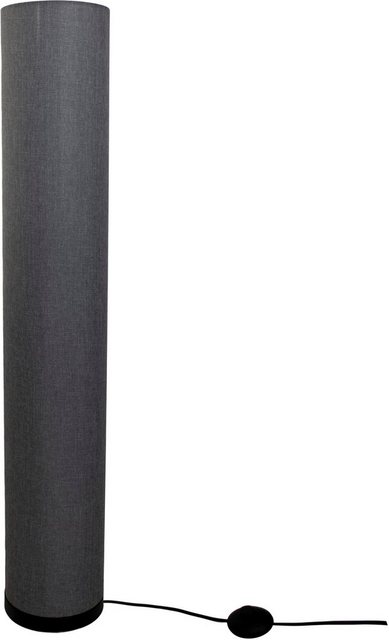 Bild von näve Stehlampe Beate, Ein-/Ausschalter, ohne Leuchtmittel, Metall/Textil, exkl. 3x E27 max. 40W, Höhe: 110cm, Farbe: grau