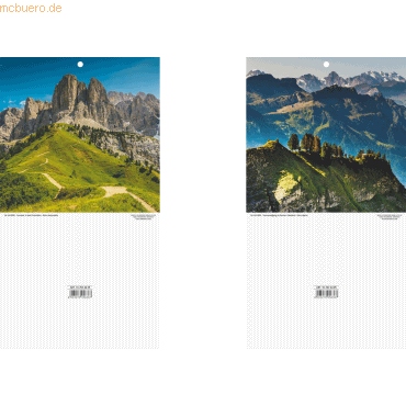 Bild von BRUNNEN Abreißkalender Kalenderrückwand 16x32cm Landschaftsmotive sortiert